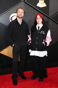 Feb. 4, 2024 ~ Billie Eilish and FINNEAS at the 66th Annual Grammy Awards at Crypto.com Arena in Los Angeles. Photo: Dan MacMedan ~ USA TODAY NETWORK